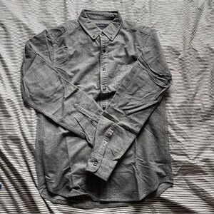 Rageblue Gray Casual Button Down Shirt with Long Sleeves